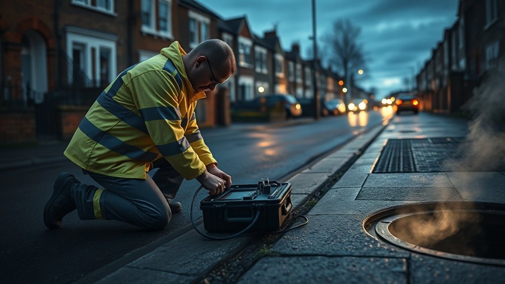 No-dig underground leak detection equipment in Finchley